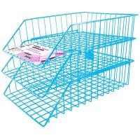 ราคา ตะกร้าเอกสาร รุ่นหนาพิเศษ 3 ชั้น No 403 Robin โรบิ้น ตะกร้าเอกสารลวดเคลือบพลาสติก ถอดเอกสาร จำนวน 1 ใบ (21689098784)