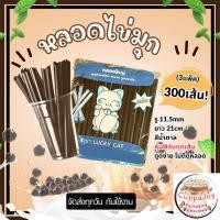 ราคา 300เส้น หลอดไข่มุก สีทอง ห่อฟิล์มทุกเส้น 1ห่อ บรรจุ 100เส้น ราคาถูก หลอดพลาสติกหลอดชานมไข่มุก หลอดจัมโบ้ หลอดรูใหญ่ 11 5mm ยาว 21cm (20394092533)