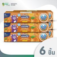 ราคา KODOMO ยาสีฟันเด็ก โคโดโม ชนิดเจล สูตรอัลตร้า ชิลด์ กลิ่นส้ม 40 กรัม 6 หลอด (390801600)