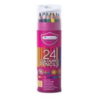 ราคา มาสเตอร์ อาร์ท สีไม้ ดินสอสี ระบายสี วาดรูป 24สี 36สี กล่องใหม่ ทรงกระบอก (16895158604)