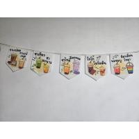 ราคา ธงร้านชา กาแฟ ร้านน้ำ ธงประดับ ธงตกแต่ง ธงราว ธงร้านกาแฟ ป้ายผ้า (23179525553)