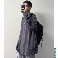 ราคา oversize เสื้อยืดแขนยาวชาย เสื้อยืดแขนยาวชาย เกาหลี สไตล์ หลวม คอกลมแขนยาว เสื้อแขนยาวลำลองแมตช์ง่าย (23264440108)