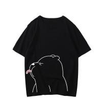 ราคา เสื้อคู่หมีแก้มป่องหมีแลบลิ้น คู่รัก เสื้อคู่ เสื้อยืด เสื้อทีม เสื้อขาวดำ (21414573315)