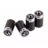 ราคา จุกลมยาง จุ๊บลม รถยนต์ มอเตอร์ไซด์ สีดำ เคฟล่า คาร์บอน ฮอนด้า Honda (14248405724)