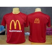 ราคา A019 เสื้อยืดคอกลม เสื้อยืดสกรีนลาย Mcdonalds ผ้าไมโครเนื้อสัมผัสเย็นสบาย ไม่อับชื้น ผ้านิ่ม ลื่นใส่สบาย (21411624319)
