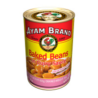 ราคา อะยัม ถั่วขาวในน้ำแกงกะหรี่ญี่ปุ่น 425 กรัม Baked Beans in Japanese Curry 425g Ayam brand (21581994193)