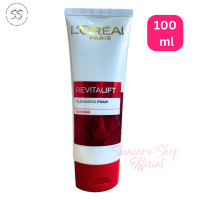 ราคา ลอรีอัล ปารีส รีไวทัลลิฟท์ โฟมล้างหน้าเพื่อ ผิวอ่อนเยาว์ สูตรสีแดง LOreal Paris Revitalift Cleansing Foam 100ml (19528418019)