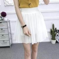 ราคา ฤดูร้อน 2024 สูง เอว Flared Mini กระโปรง พร้อม ยืดได้ Band Fresh ลายดอก กึ่งโปร่งใส ผ้าชีฟอง วัสดุ สไตล์เกาหลี (20121064412)