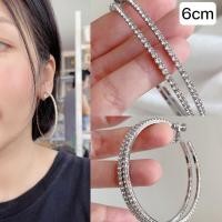 ราคา ต่างหูหนีบแบบห่วง 4cm 5cm 6cm 7cm สำหรับคนไม่เจาะหู แป้นสกรู ปรับความแน่นได้ (23186851651)