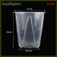 ราคา EasyElegance กระถางต้นไม้ DIY พลาสติกโปร่งใสกระบอกดอกไม้ผู้ถือผัก planter (22542996006)
