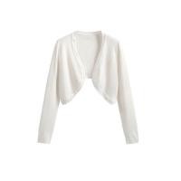 ราคา เสื้อคาร์ดิแกนไหมน้ำแข็งบางๆ สำหรับผู้หญิงในฤดูร้อน เสื้อคลุมกันแดดแบบสั้น ชุดเดรสยาวคลุมไหล่ เสื้อคลุมแบบสวมใส่สบาย ชุดเสื้อผ้าทำงาน (22698913567)