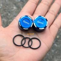 ราคา ปิดรูกระจก Giorno 125 อุดกระจก จีออโน่มาพร้อมยางโอริง งานมิเนียม TCแกะลายSLOT (23187056389)