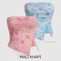 ราคา MILI KHAPI เสื้อเกาะอกลายดอกสวยๆ ใส่ไปทะเล ใส่เที่ยวคาเฟ่ เสื้อแฟชั่นผู้หญิง (21961916141)