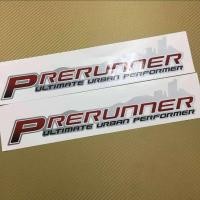 ราคา สติกเกอร์ PRERUNNER ติดข้างท้ายกระบะ TOYOTA VIGO SMART รุ่น 2 ปี 2008 ขนาดเท่ากับของเดิมที่มากับรถ ราคาแพ็คคู่ 2ชิ้น (22406149915)