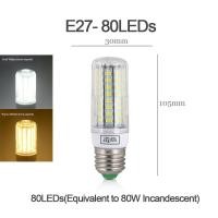 ราคา หลอดไฟหลอดไฟข้าวโพด LED E27หลอดไฟ LED 30 136 165เท่ากัน60W ตะเกียงไฟฟ้า AC 220V 5730หลอดไฟตะเกียบทรงข้าวโพด SMD สีขาวอบอุ่นสีขาวสว่างเป็นพิเศษสำหรับห้องนอนห้องนั่งเล่นไฟในร่ม (19992171496)