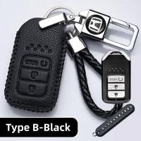 ราคา เคสกุญแจรถ Honda Keychain Brio อุปกรณ์เสริมซิตี้ซีวิค BRV HRV CRV Civic Type R WRV Accodyssey แฟชั่นเคสหนังโลหะอุปกรณ์เสริมรถยนต์กุญแจ (22707870867)
