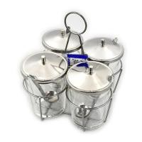 ราคา ชุดเครื่องปรุงแก้วโครงลวดเหล็ก (15500012159)