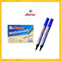 ราคา ปากกา ปากกาไวท์บอร์ด ไวท์บอร์ด รุ่น H 22 ปากกลม H 33 ปากตัด ตราม้า 12 ด้าม กล่อง (7893802909)