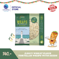 ราคา EXP 05 2025 แผ่นแป้งตอติญ่าสำเร็จรูป ผสมธัญพืช Zanuy Whole Wheat Flour Tortilla Wraps (19675809561)