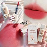 ราคา ลิปสติกกระต่าย Boo Boo เนื้อแมต กํามะหยี่ ลายการ์ตูนกระต่าย แพ็คเกจน่ารักๆ ไม่ติดแก้ว ติดทนนาน เกลี่ยง่าย โทนสีตุ่นๆ (17763209595)