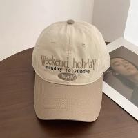 ราคา ไปรษณีย์แบบจำกัดเวลา หมวกแก๊ป หมวกเบสบอลปีกโค้งรูปตัวอักษรปักเสื่อปิกนิกกันน้ำหมวกกันแดดของผู้ชายการพักผ่อนกลางแจ้งผู้หญิง (22808803204)