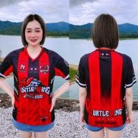 ราคา ราชาเต่า เสื้อพิมพ์ลาย Zone A คอวีไขว้ ไหล่สโลป เสื้อฟุตบอล ใส่ออกกำลังกาย ราคาถูก (22602413824)