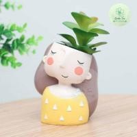 ราคา พร้อมส่งจากไทย ชุดเด็ก กระถางเรซินหน้าผู้ชายผู้หญิง กระถางต้นไม้ กระถางกระบองเพชร กระถางไม้อวบน้ำ Cactus Succulent (6797796389)