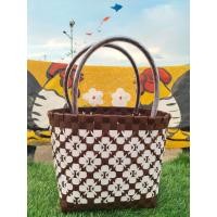 ราคา กระเป๋าสานงานแฮนด์เมดจากเส้นพลาสติกแบบหิ้ว สานจากมือ (23110076635)