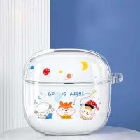 ราคา เคสหูฟังลายดอกไม้สดใสน่ารักสำหรับ Airpodspro Airpods3 Airpods4 เคสใส TPU นิ่มหูฟังบลูทูธน่ารักกล่ ไม่มีหูฟัง (22888821196)