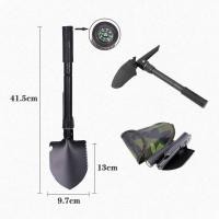 ราคา พลั่วสนาม พลั่วอเนกประสงค์ พลั่วขุดดิน พลั่วจอบฉุกเฉินพับเก็บได้ เดินป่าตั้งแคมป์ฟังก์ชั่นงาน 11 รูปแบบใน1ด้าม พร้อมถุงผ้า สีเขียว Folding Camping Shovel (23206942008)
