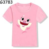 ราคา เสื้อยืดเด็ก เสื้อยืดแขนสั้น พิมพ์ลายการ์ตูนปลาฉลาม แฟชั่นฤดูร้อน สําหรับเด็กผู้ชาย และเด็กผู้หญิง มี 4 สี Childrens T shirt (21723158317)