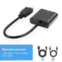 ราคา สายแปลงสัญญาณ hdmi to vga หัวแปลง vga หัวแปลง HDMI to VGA Converter 1080P ตัวแปลงสัญญาณภาพจาก HDMI เป็น VGA A 051 (3813872812)