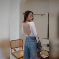 ราคา SpinnyHouse บอดี้สูท เว้าหลังแขนยาว เสื้อสายฝอ BodySuit ในตำนาน ขายดีตลอดไม่มีout รุ่น บอดี้สูทแขนยาว M102A (8454766577)