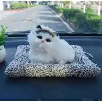 ราคา ที่ดูดกลิ่นอับในรถยนต์ ตุ๊กตาดับกลิ่นรถ ตุ๊กตาน้องแมวเหมือนจริง น้องแมวดูดกลิ่นแบบนั่ง มีหลายลาย (23234959317)