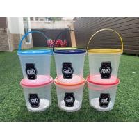 ราคา ถังคอแห้งชุด6ใบ 1 ลิตร แพ็กเก็ตใหม่ มีฝาเจาะรู คละสี (17486703896)