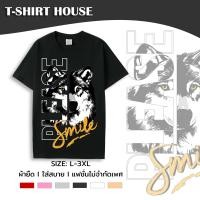 ราคา 038 tt 48 เสื้อยืด คอกลม แขนสั้น L 3XL สกรีนลายกราฟฟิกสุนัข เนื้อผ้าคอตตอนผสม (22395635420)