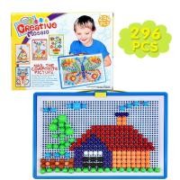 ราคา กระดานปักหมุด ของเล่นปักหมุด กระดานปักหมุดโมเสก Creative Mosaic ของเล่น ปักหมุด เสริมพัฒนาการ ของขวัญ toy pin board (23224493664)