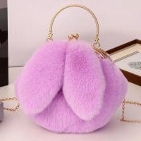 ราคา กระเป๋าสะพายข้างผ้าขนสัตว์แบบสะพายข้างโซ่แฟชั่นสำหรับนักเรียน กระเป๋าทรงเจ้าหญิงแบบมีหูกระต่ายน่ารัก กระเป๋าสะพายข้างแบบลำลองสำหรับผู้หญิง (23146043786)