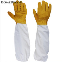ราคา DomeDecor ถุงมือเลี้ยงผึ้งคู่สำหรับเลี้ยงผึ้งหนังแพะแขนยาวระบายอากาศ (22507558542)