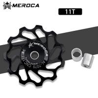 ราคา MEROCA ลูกรอกจักรยานเซรามิก11T 13T ตีนผีจักรยานเสือหมอบ7075อลูมิเนียมอัลลอยด์แบริ่งเซรามิกรอกจักรยานเสือภูเขาสำหรับ7 8 9 10 11สปีด (12613377848)