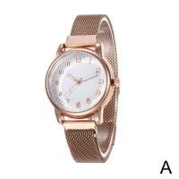 ราคา นาฬิกาข้อมือสตรีมีตัวเลขโรมันสิบสองตัวบนหน้าปัด Jam Tangan หัวเข็มขัด MAGNET E7Z3 (22963493003)