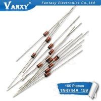 ราคา ซีเนอร์ไดโอด1W 15V 1N4744 1N4744A 100ชิ้นทำ 41 (8040993512)