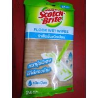 ราคา สั่ง6ชิ้น แถมพวงกุญแจ สินค้าใหม่ 3M แท้ Scotch brite easy sweeper สก๊อตช์ ไบรต์ ผ้าเช็ดเก็บฝุ่น ผ้าดันฝุ่น ผ้าเช็ดพื้น แบบไฟฟ้าสถิตย์ แบบแห้ง30แผ่น ห่อ และเปียก24แผ่น (12905780211)