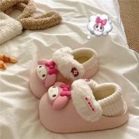 ราคา รองเท้าแตะผู้หญิงพื้นหนาแบบกันน้ำ ทรงหัวกลม พื้นยาง รองเท้าแตะแบบสวมสำหรับใส่ในบ้านและกลางแจ้ง ฤดูใบไม้ร่วง 2024 (23030403489)