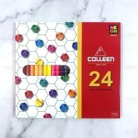 ราคา สีไม้ ดินสอสีคอลลีน สีคอลลีน Colleen ดินสอสี รุ่นหัวเดียว สีธรรมดา นีออน 12 24 36 48 60 72 สี 775 (9956267414)