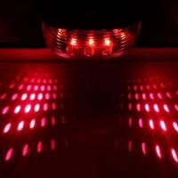 ราคา จักรยานจักรยานไฟ LED 2 เลเซอร์ 5 LED กันน้ําขี่จักรยานไฟท้ายคําเตือนความปลอดภัยไฟท้าย MTB จักรยานไฟท้ายด้านหลัง (22928950679)
