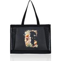 ราคา กระเป๋าสะพายไหล่ ช้อปปิ้ง ถุงเก็บตาข่าย กระเป๋าถือ ผู้หญิง กระเป๋าสตางค์ Mesh Shopping Bag Letter Printing Series (22445867174)