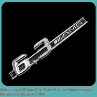 ราคา Fashion Car Stickers Chrome Badge Emblem For 6 3 AMG Logo AMG Stickers For Mercedes Benz S63 E63 CL63 C63 CT6 (16910923919)