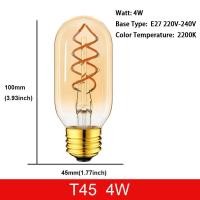 ราคา E27 หลอดไฟวินเทจ หลอด หลอดไฟ Led 3วัตต์4วัตต์วินเทจเกลียว LED เส้นใยหลอดไฟ ย้อนยุค220โวลต์หลอดไส้ตกแต่งโคมไฟหลอดไฟหรี่แสงได้ Retro EDISON หลอดไฟ (15604053639)