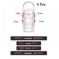 ราคา 4ชิ้นสำหรับ Suzuki Swift Samurai Vitara SX4 Jimny Alto Kaiser Ingnis DZire Swace ขอบคาร์บอนไฟเบอร์ปกป้องประตูรถสติกเกอร์ป้องกันรอยขีดข่วนแผ่นธรณีประตูท้ายรถอุปกรณ์เสริม (18559515633)